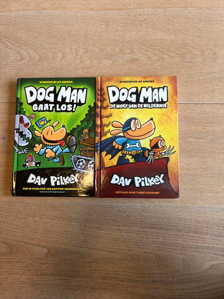 Dog Man Boeken: Gaat Los! & De Woef van de Wildernis, Ophalen, Zo goed als nieuw