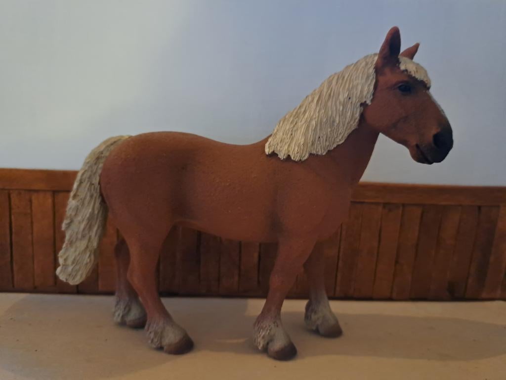 Schleich Belgische fokmerrie, Ophalen of Verzenden, Zo goed als nieuw, Paard, Beeldje of Figuurtje