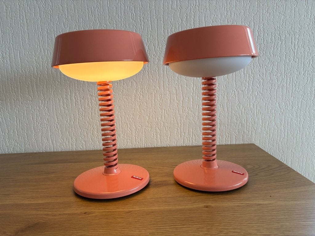 2x Fatboy Bellboy LED Oplaadbare Lampen – Peach, Huis en Inrichting, Kunststof, 30 cm, Fatboy, Wit