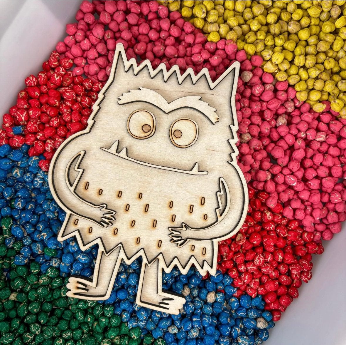 Kleurenmonster houten vulvorm, Ophalen of Verzenden, Nieuw, Ontdekken