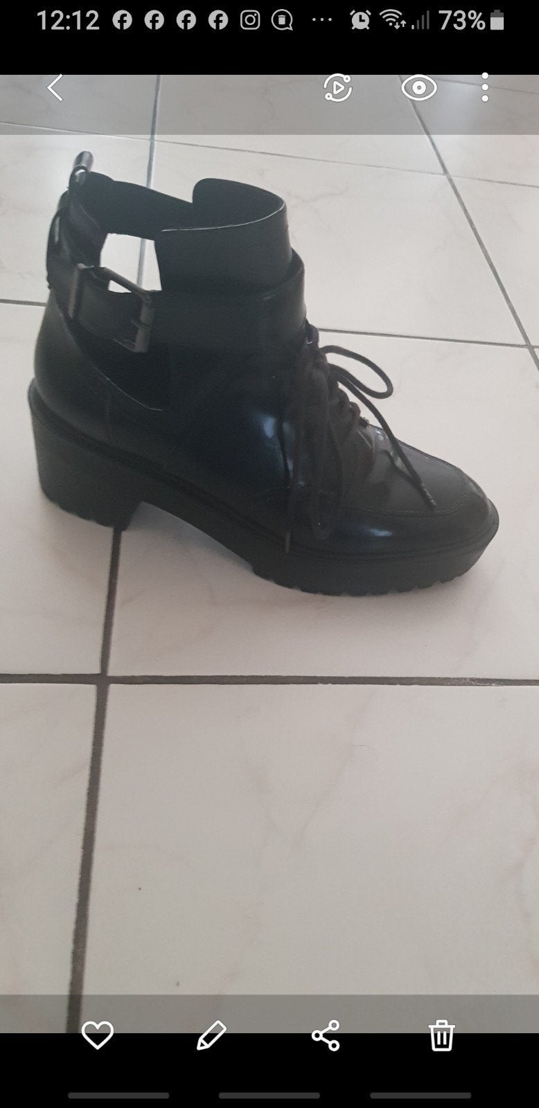 Dames enkel boots, Kleding | Dames, Schoenen, Zwart, Nieuw, Bershka, Ophalen of Verzenden