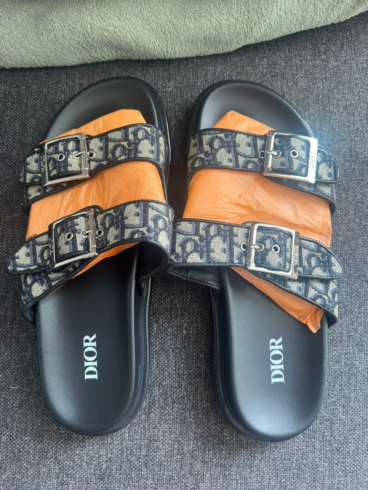 NIEUW Dior Oblique Aqua Sandal Slippers, Ophalen of Verzenden, Nieuw, Zwart, Sandalen