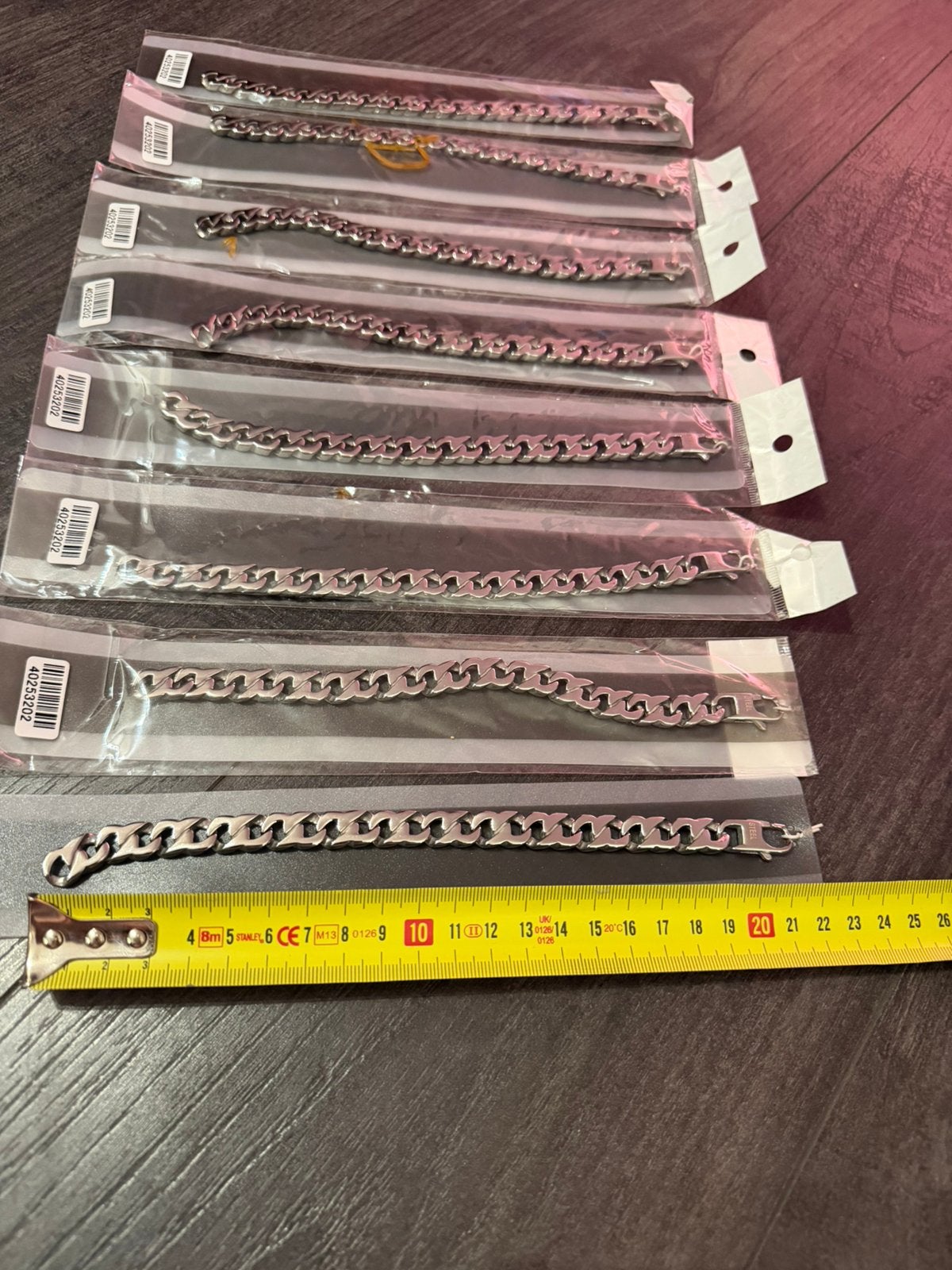 Partij 8 stuks mooie stoere armbanden 2/6, Verzenden, Nieuw, Zilver