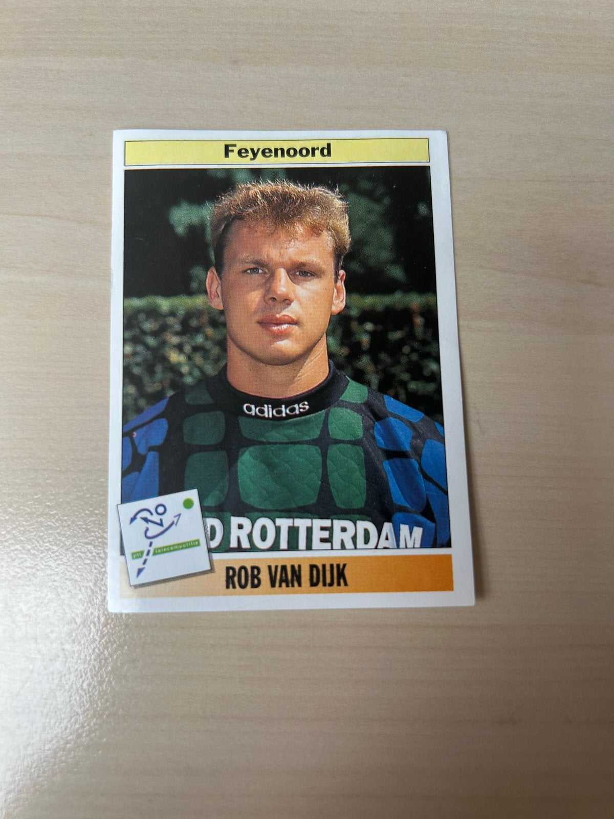 Panini Voetbal 95 Rob van Dijk Feyenoord plaatje, Ophalen of Verzenden, Zo goed als nieuw, Sticker