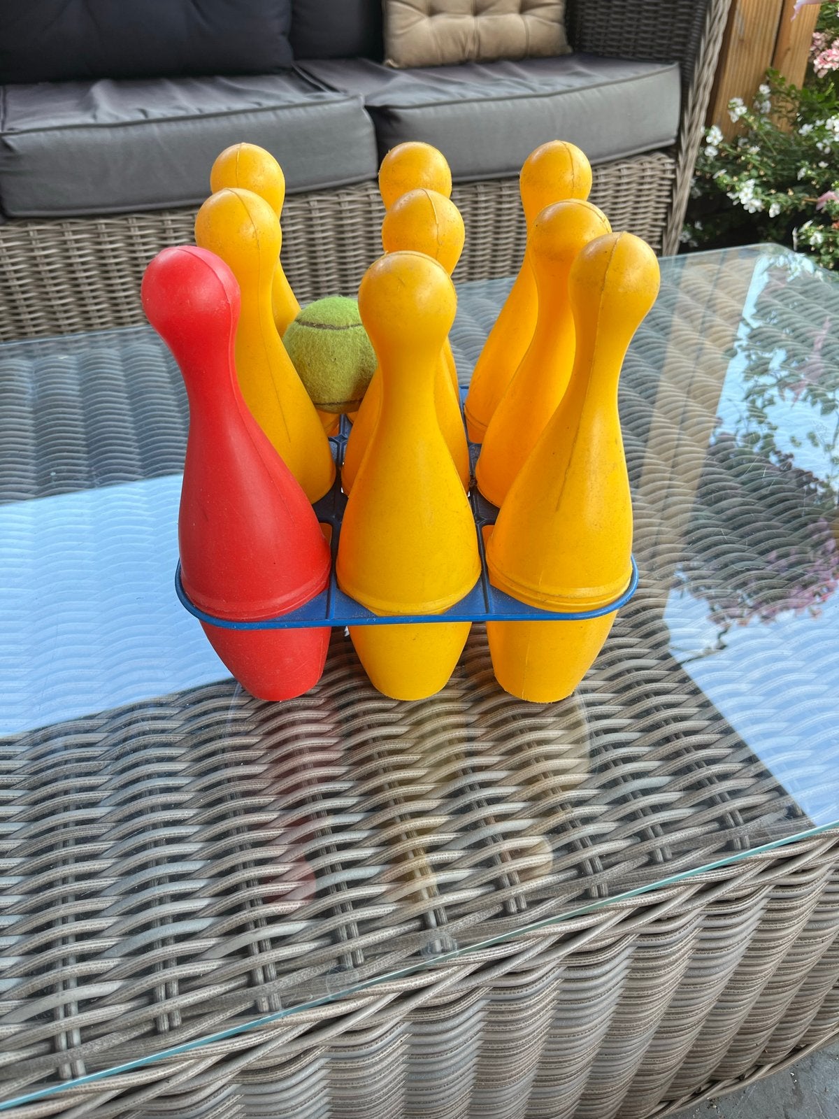 Bowling set voor kinderen - Buiten speelgoed, Ophalen of Verzenden, Gebruikt, Jongen of Meisje