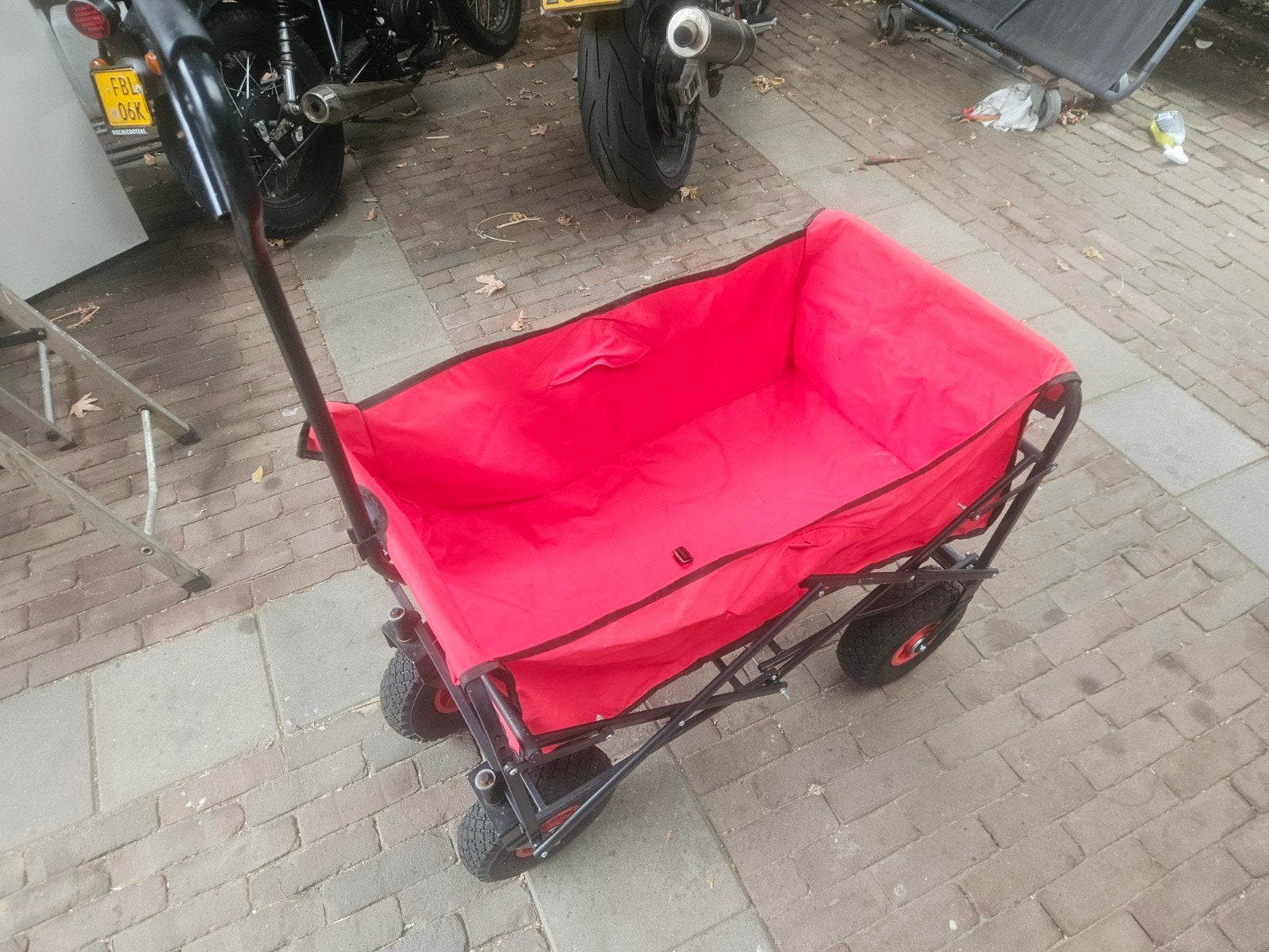 Opvouwbare bolderkar - Ideaal voor strand en tuin, Caravans en Kamperen, Ophalen of Verzenden, Opvouwbaar, Gebruikt