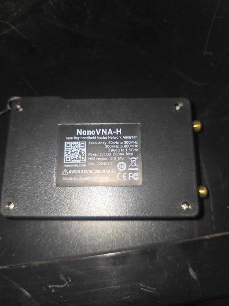 NanoVNA-H Vector Netwerk Analyser 50kHz-1.5GHz, Ophalen of Verzenden, Zo goed als nieuw, Zender en Ontvanger