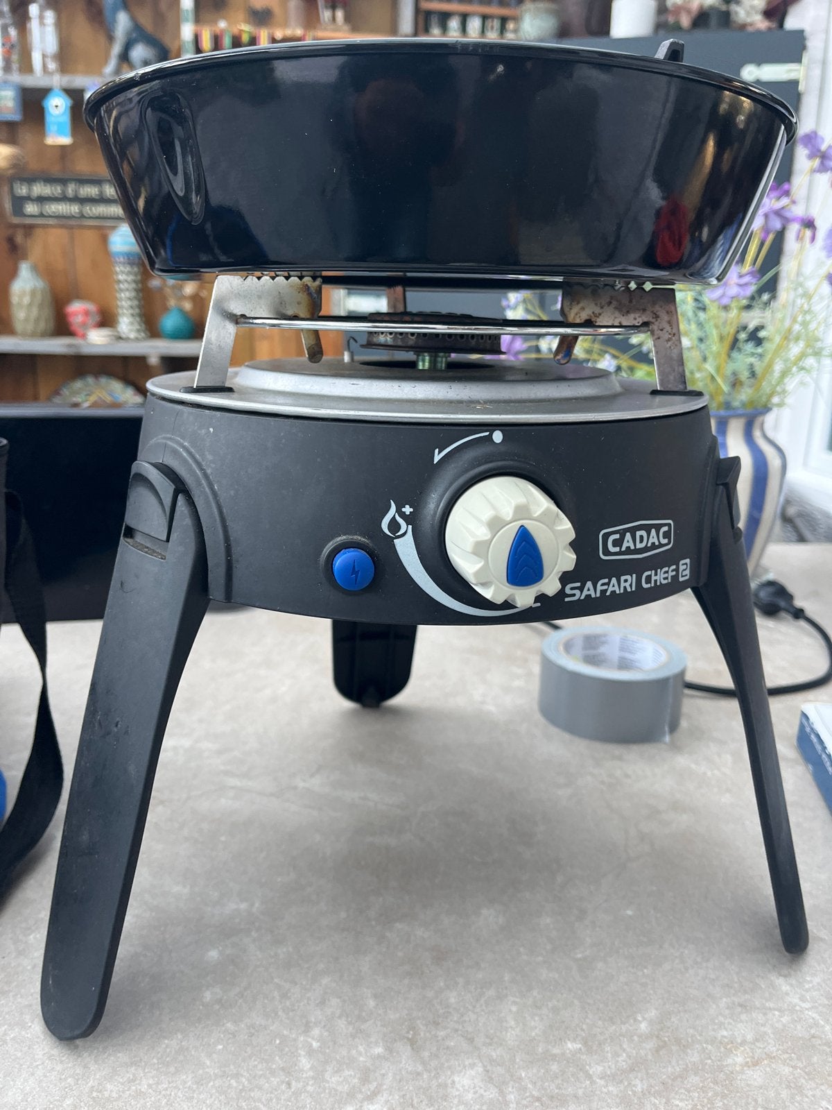 Cadac Safari Chef 2 met pizzasteen en gasslang, Ophalen, Zo goed als nieuw