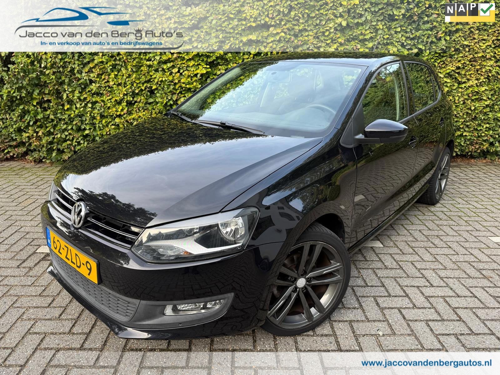 Volkswagen Polo 1.2 TSI Comfort Edition I Airco I Trekhaak, Voorwielaandrijving, Euro 5, Stof, Zwart