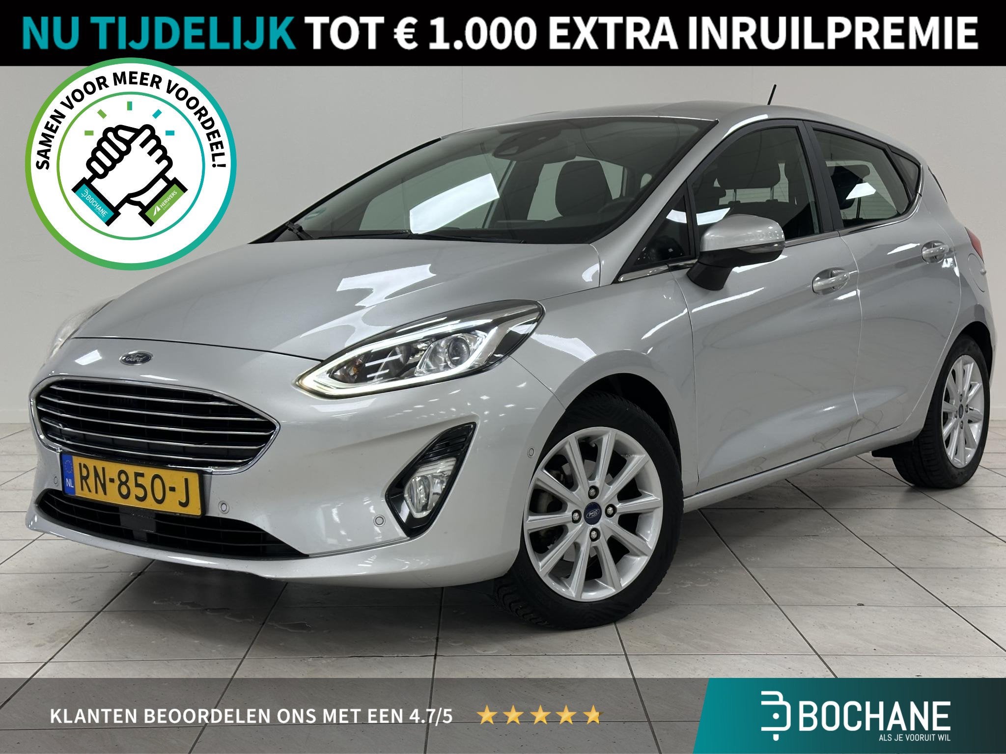 Ford Fiesta 1.0 EcoBoost Titanium TREKHAAK | ACHTERUITRIJCAM