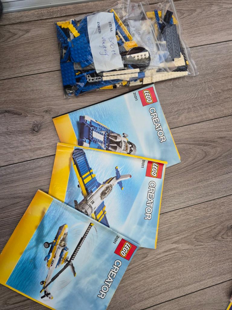 Lego Creator 31011 Vliegtuig 3-in-1 met instructies, Kinderen en Baby's, Speelgoed | Duplo en Lego, Ophalen, Gebruikt, Lego, Inclusief instructies