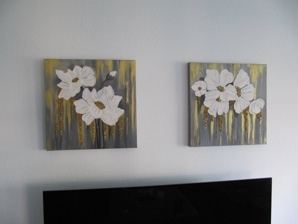 schilderijen 2, Acrylverf, Overige stijlen, Doek, Ophalen
