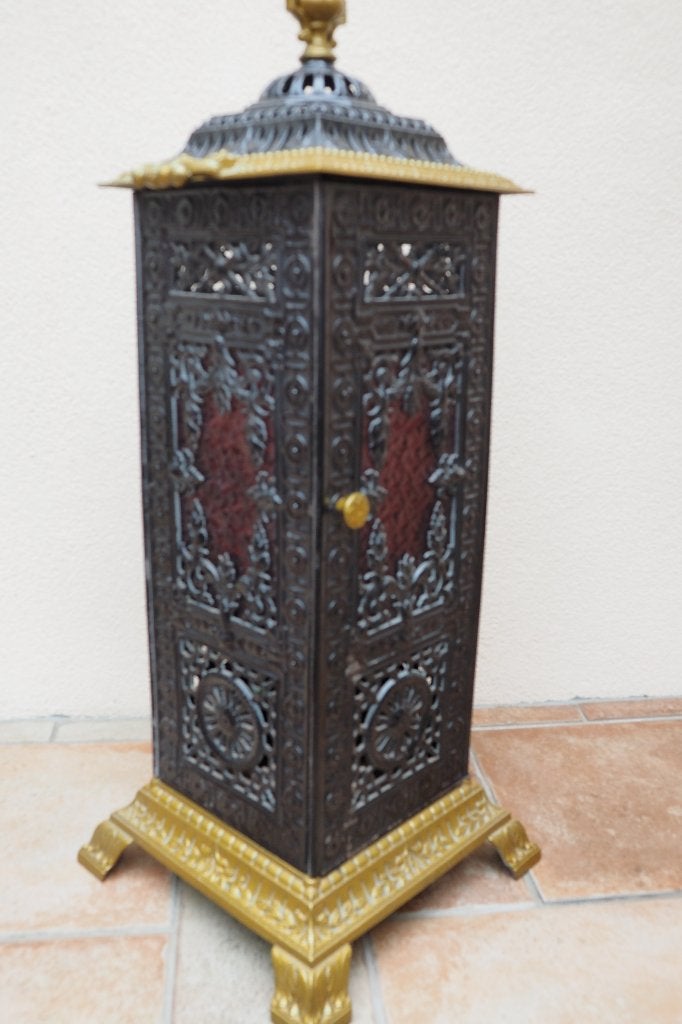 antieke Gietijzeren Petroleumolie kachel, Antiek en Kunst, Ophalen