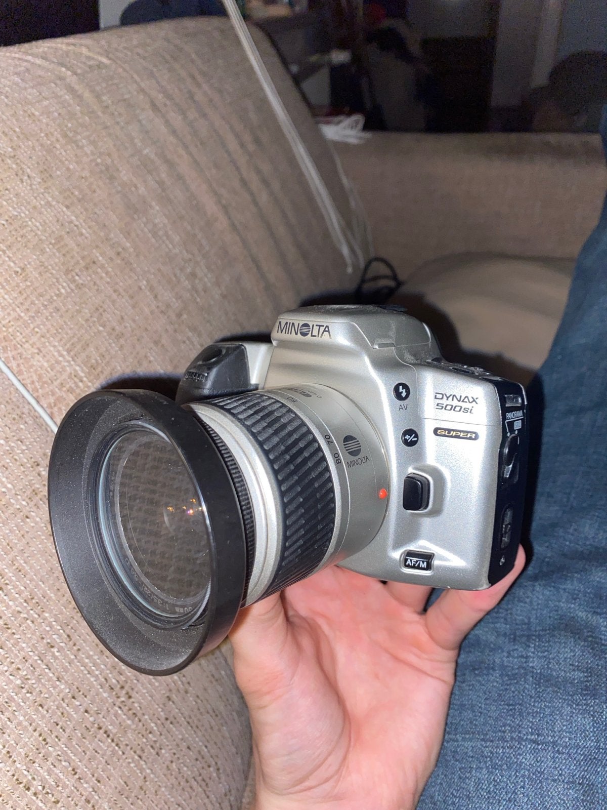 Minolta Dynax 500si Super Analoge Camera met Lens, Ophalen of Verzenden, Gebruikt, Spiegelreflex, Minolta