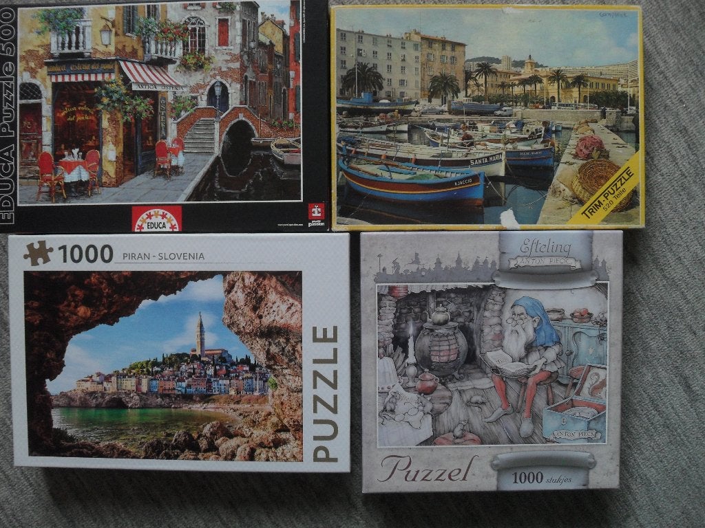 3 LEGPUZZELS., Ophalen of Verzenden, 500 t/m 1500 stukjes, Zo goed als nieuw, Legpuzzel