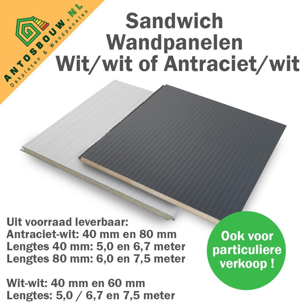 Sandwich/wand nieuwe gelegenheidspartij panelen A en B keus, Ophalen, Dakisolatie, 4 tot 8 cm, Nieuw