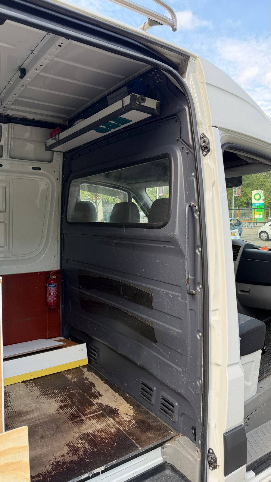Tussenschot Raam Mercedes Sprinter / VW Crafter 2006-2017, Ophalen, Gebruikt, Mercedes-Benz, Voor
