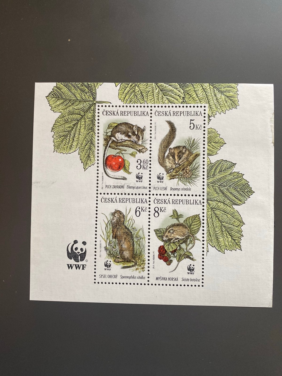 Tsjechische Republiek WNF inheemse knaagdieren 1996 postfris, Ophalen of Verzenden, Overige landen, Postfris