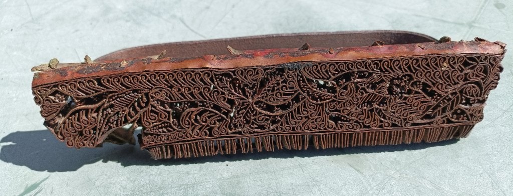 Batikstempel Indonesië metalen batik handstempel 22 x 5 cm, Indonesië, Ophalen of Verzenden