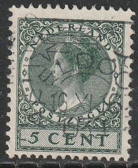 Nederland 1926 177B Wilhelmina 5c, Gest Apeldoorn, Postzegels en Munten, Postzegels | Nederland, Ophalen of Verzenden, Na 1940