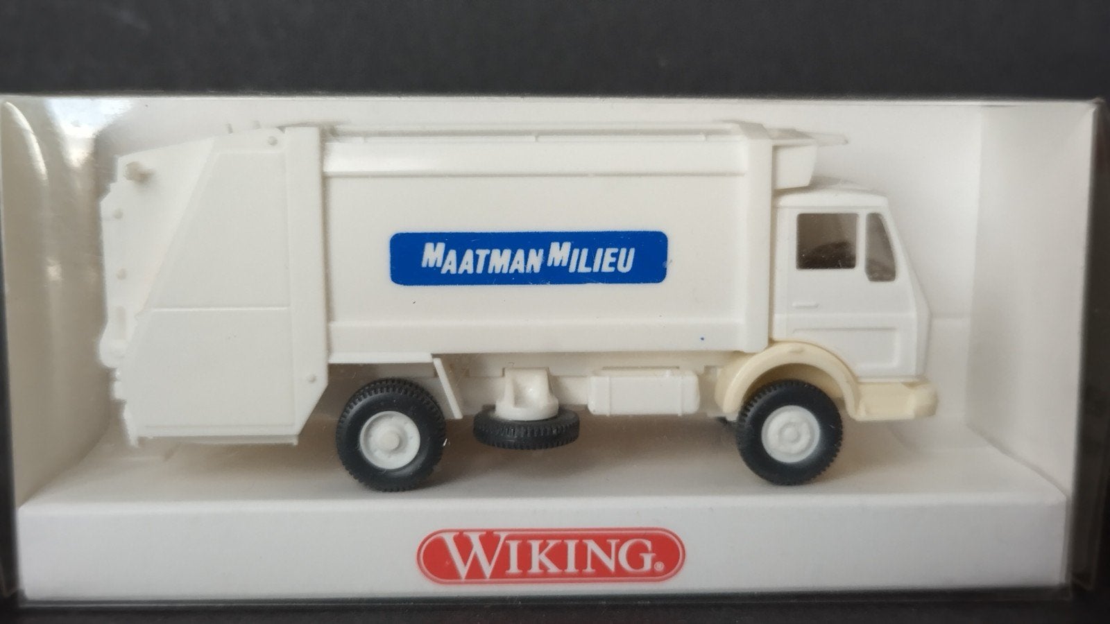 Mercedes Benz NG Maatman Milieu Vuilniswagen 1:87 Wiking Pol, Verzenden, Wiking, Nieuw, M