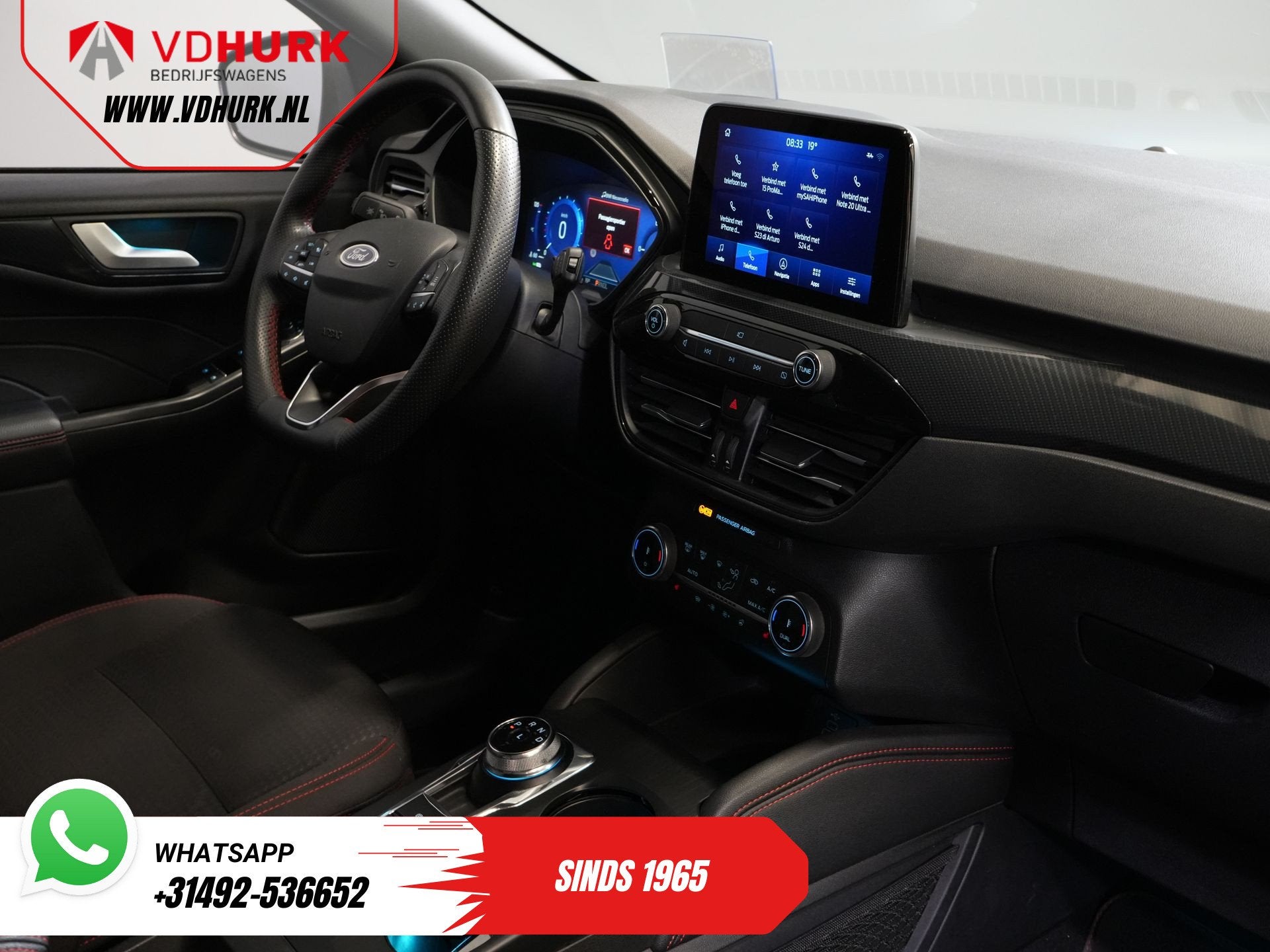 Ford Kuga 2.5 PHEV 225 pk ST-Line LED/ Head-Up/ Adapt.cruise, Auto's, Gebruikt, 4 cilinders, Plug-in hybride, Hybride Elektrisch/Benzine