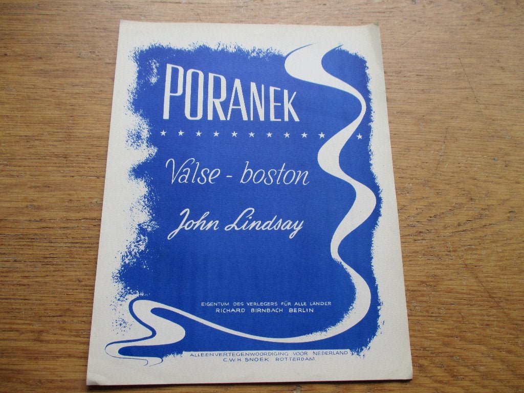 PORANEK - PIANO, Muziek en Instrumenten, Gebruikt, Klassiek, Ophalen of Verzenden, Artiest of Componist