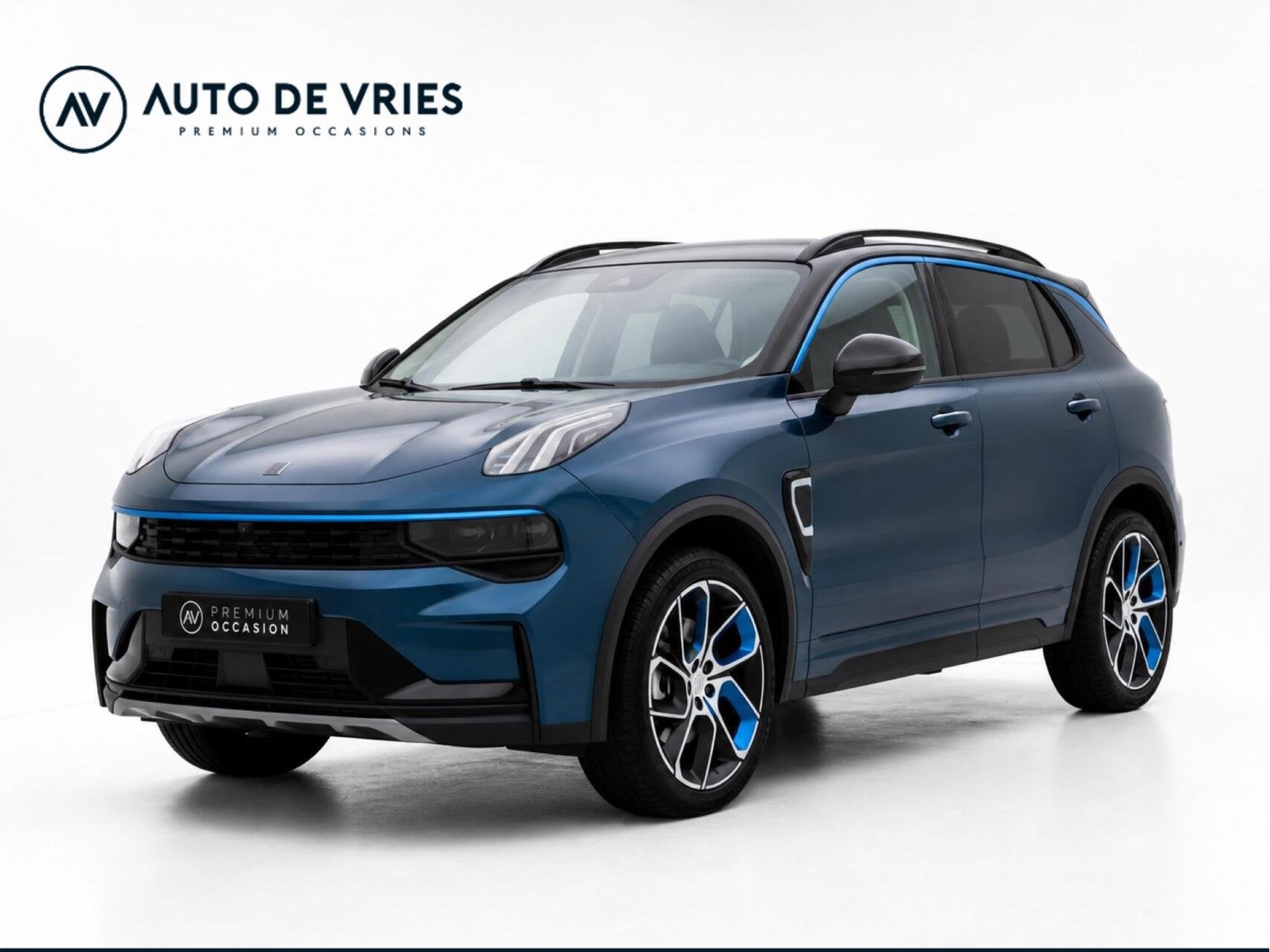 Lynk & Co 01 1.5 Plug-in Hybrid 262pk | Panoramadak | Naviga, Stof, Blauw, Plug-in hybride, Bedrijf