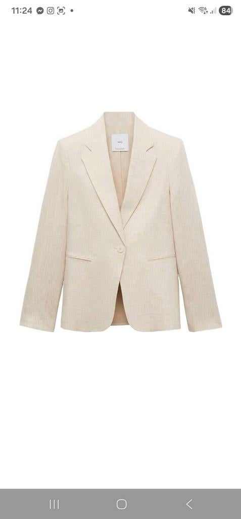 Mango blazer beige maat 34, Ophalen of Verzenden, Zo goed als nieuw, Maat 34 (XS) of kleiner, Beige