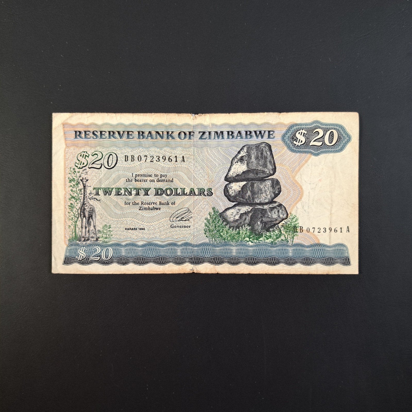 20 dollar Zimbabwe #054, Verzenden, Zimbabwe, Los biljet