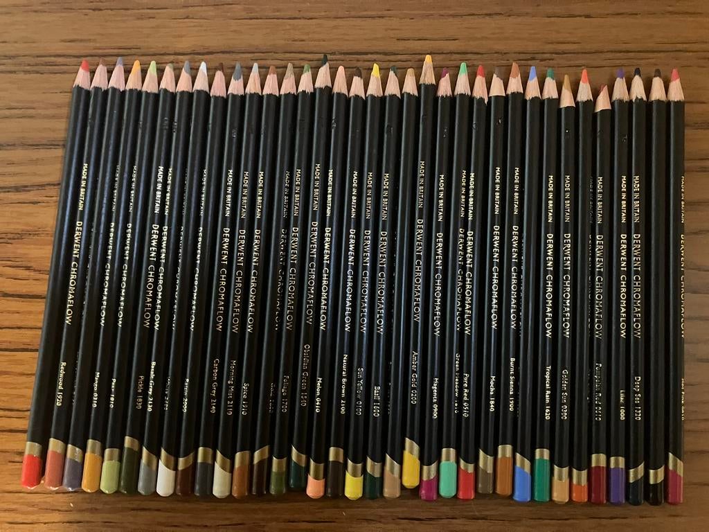 Derwent Chromaflow - 72 kleurpotloden, Ophalen of Verzenden, Zo goed als nieuw, Potlood of Stift