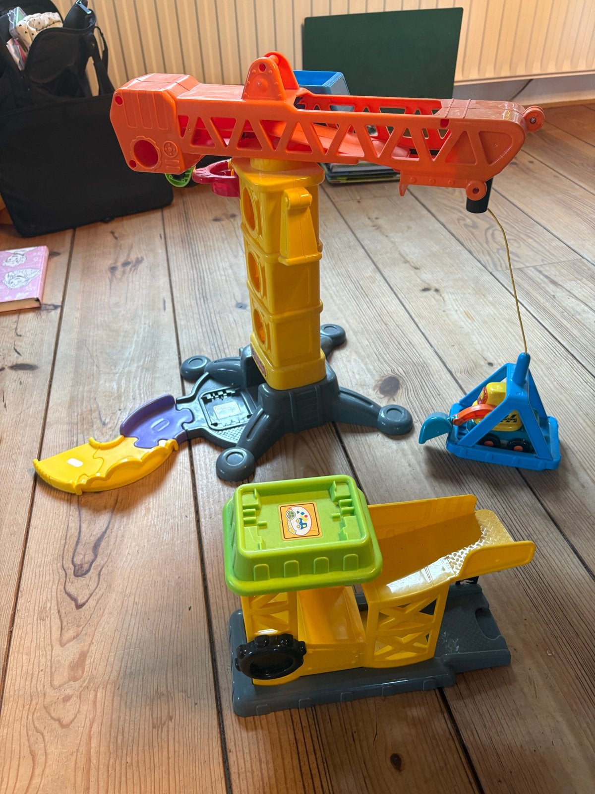 Fisher-Price Little People Bouwplaats Kraan Speelset, Ophalen of Verzenden, Gebruikt, Jongen of Meisje