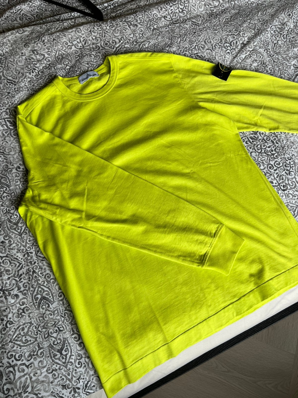 Stone Island Heavy Cotton Jersey – Volt (XXL)., Ophalen of Verzenden, Zo goed als nieuw, Overige maten, Geel