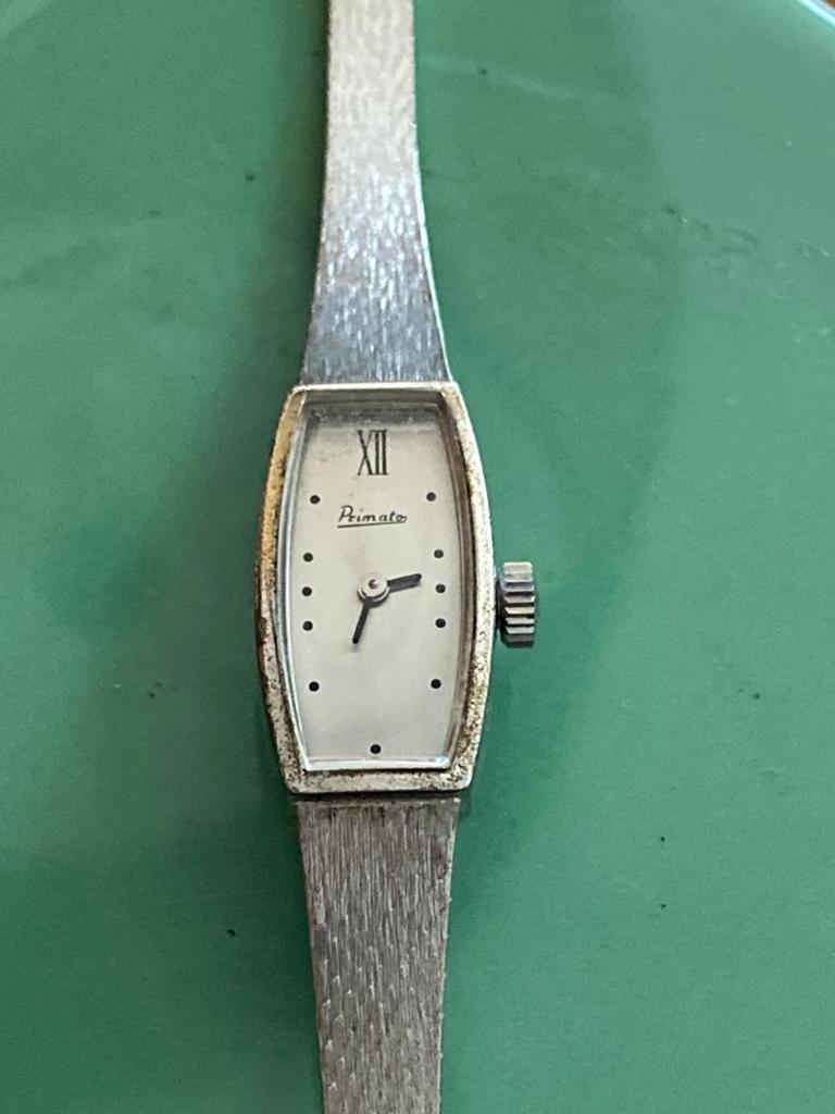 Vintage Zilveren 835 Primato Opwind Dames horloge, Overige merken, Gebruikt, Verzenden, Polshorloge