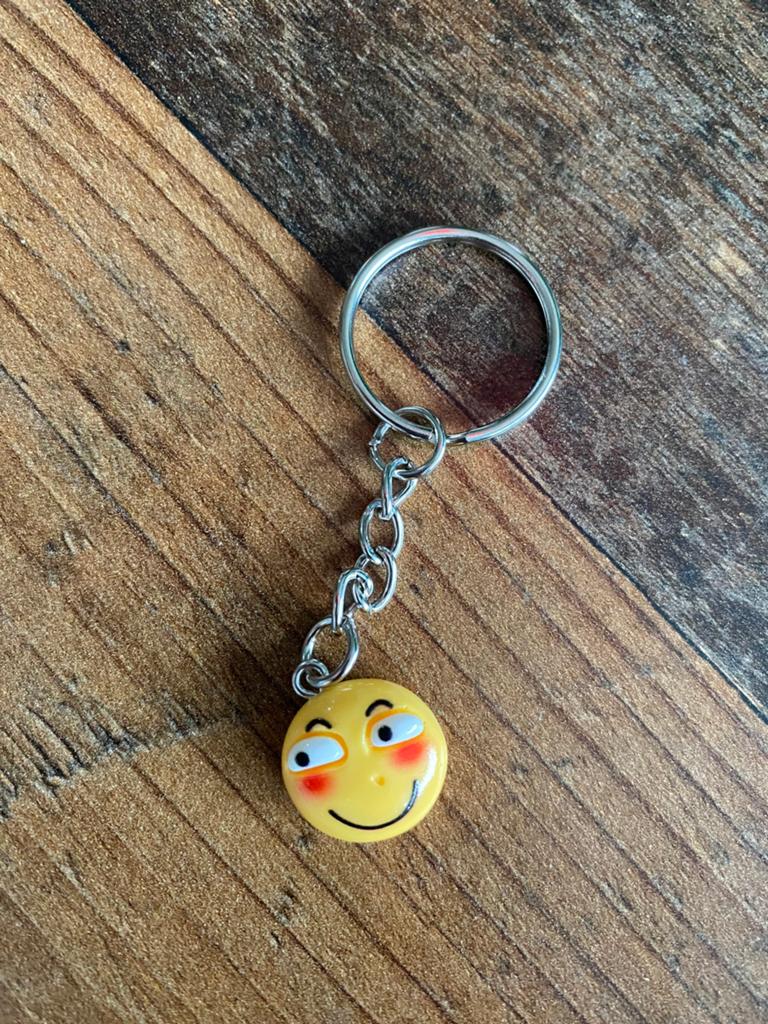 Sleutelhanger met lachende emoji - set van 5, Verzamelen, Sleutelhangers, Ophalen of Verzenden, Nieuw, Overige typen