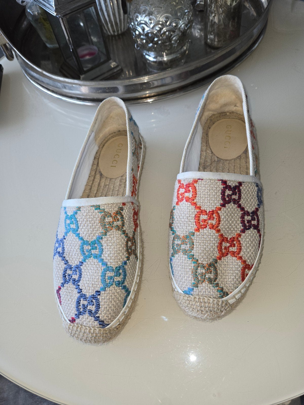 Gucci Instappers Maat 40 - Kleurrijke Espadrilles, Kleding | Dames, Overige kleuren, Instappers, Ophalen of Verzenden, Gucci