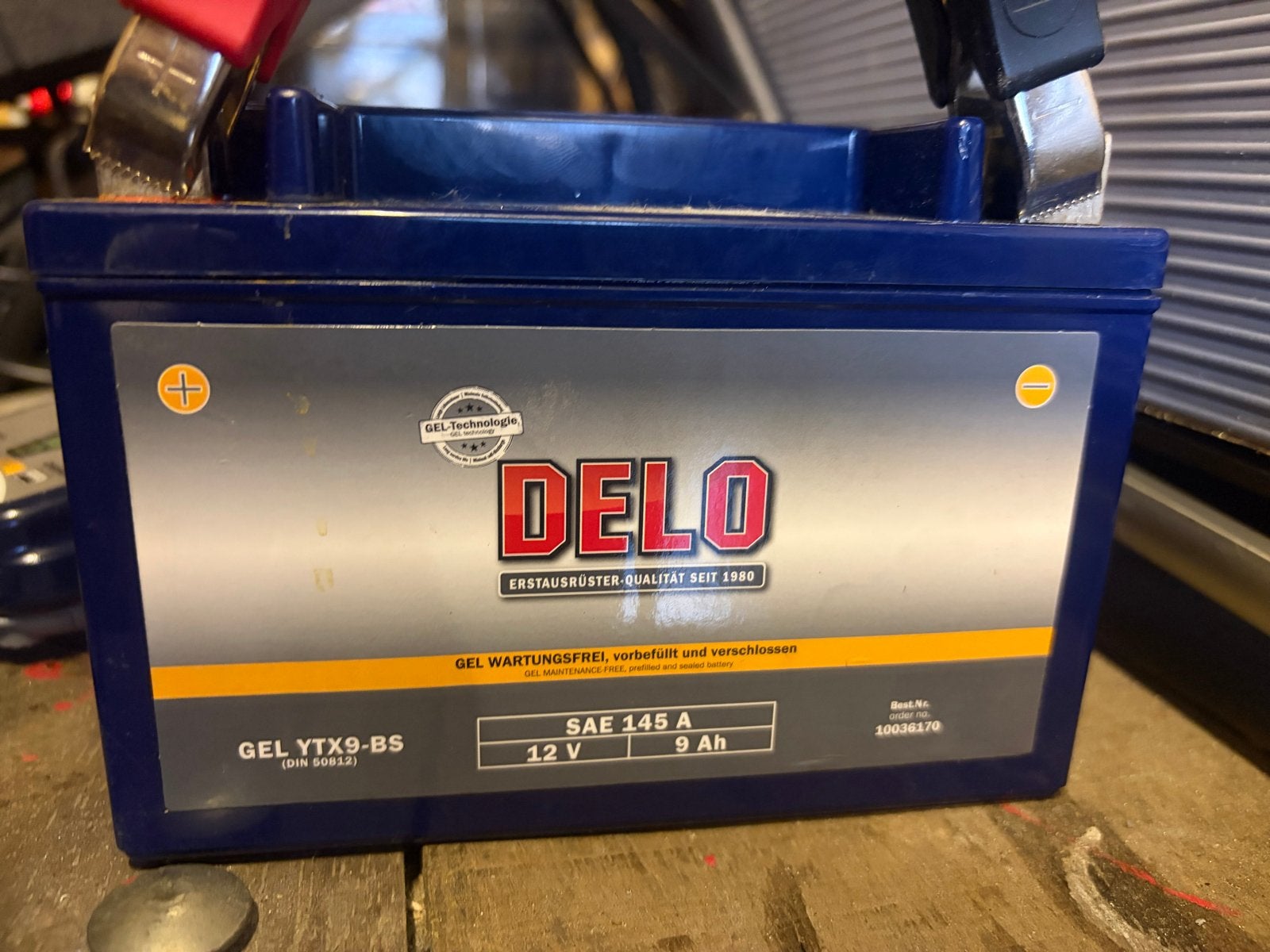DELO YTX9-BS Accu - Half jaar oud, Ophalen of Verzenden, Gebruikt