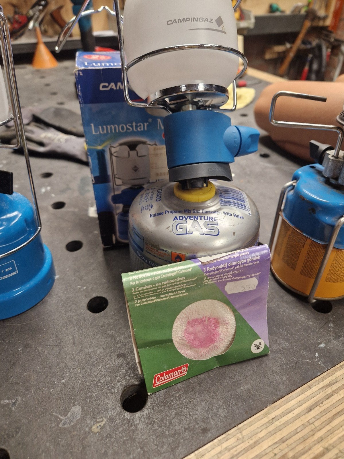 Campingaz lampen en gaspit - Ideaal voor kamperen, Ophalen of Verzenden, Gebruikt