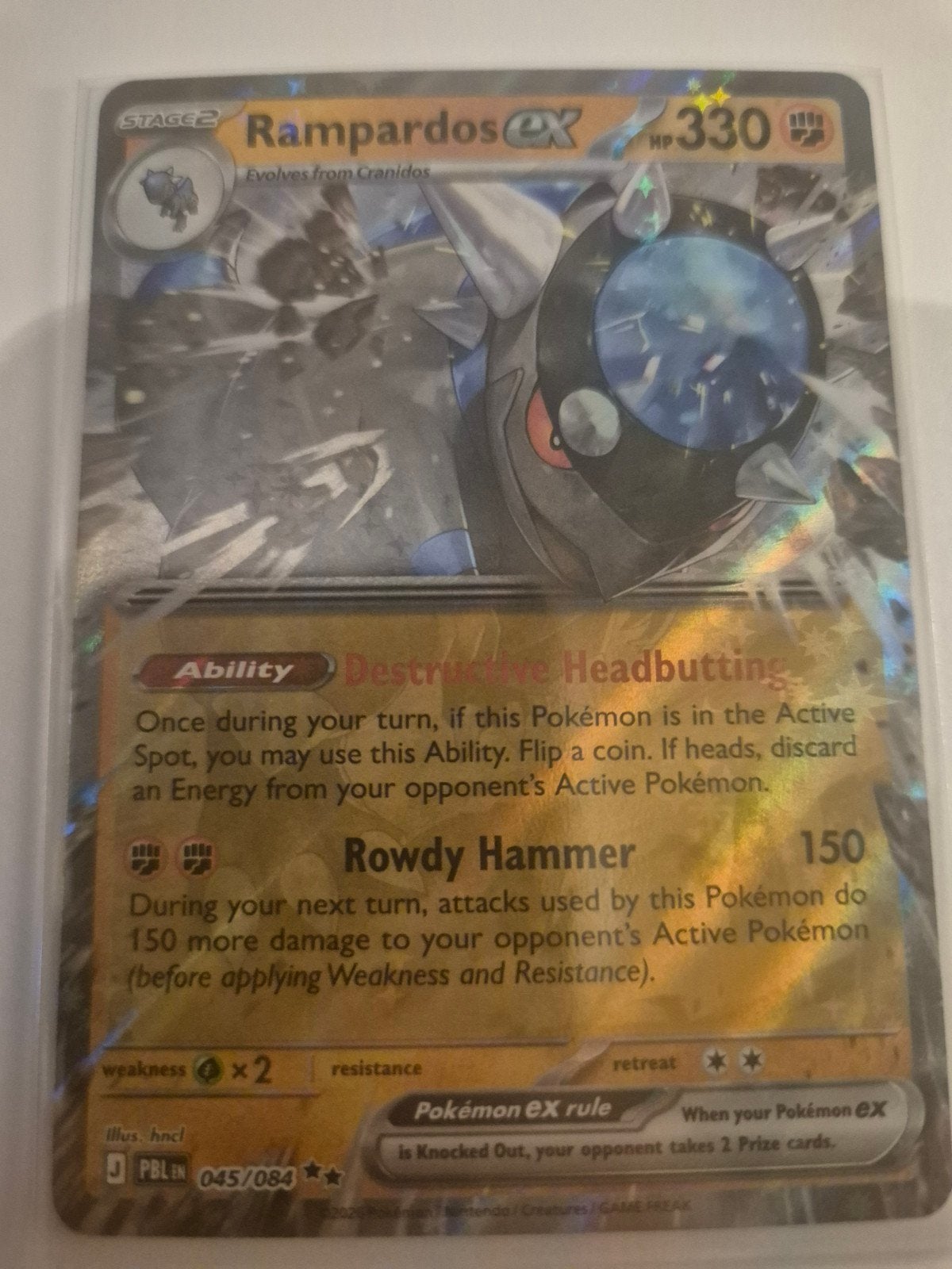 rampardos EX, Ophalen of Verzenden, Nieuw, Losse kaart, Foil