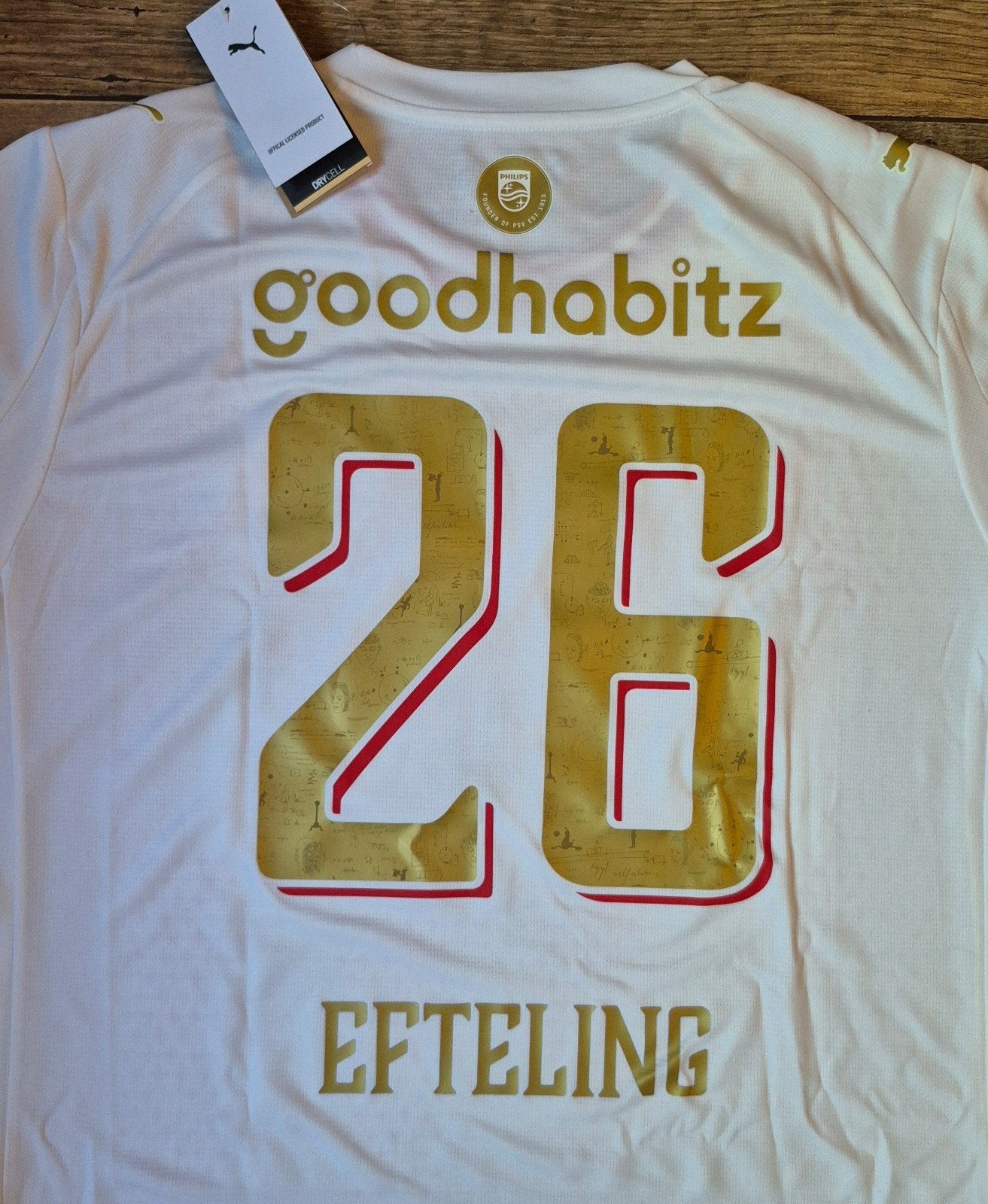 Zeldzaam Efteling / PSV shirt met Efteling bedrukking, Verzamelen, Efteling, Ophalen of Verzenden, Kleding