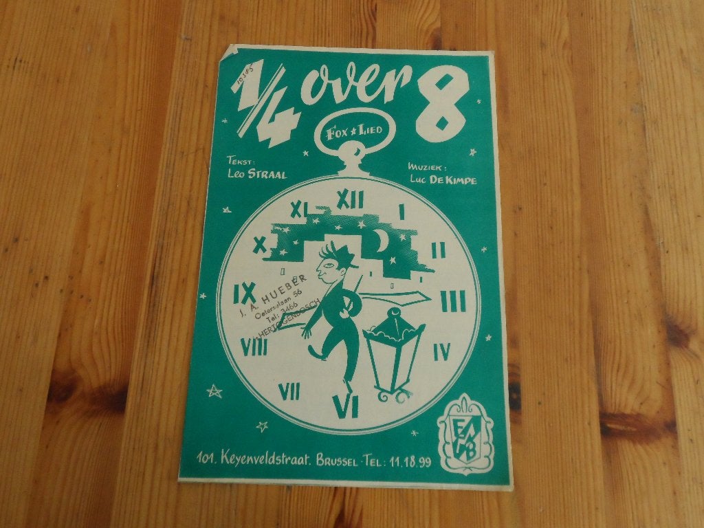 1/4 over 8 - luc de kimpe / leo straal, Gebruikt, Gitaar, Ophalen of Verzenden, Artiest of Componist