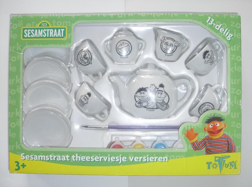 Sesamstraat Theeservies Kinderserviesje Bert en Ernie, Kinderen en Baby's, Speelgoed | Speelkeukens, Ophalen of Verzenden, Zo goed als nieuw