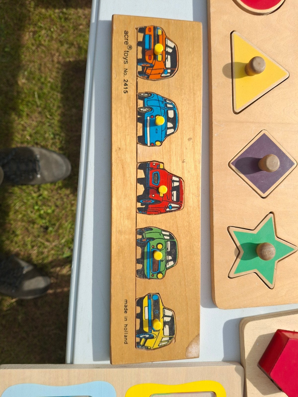 Oude houten puzzel 'acre TOYS' No. 2415 - Made in Holland, Kinderen en Baby's, Speelgoed | Houten speelgoed, Gebruikt, Overige typen