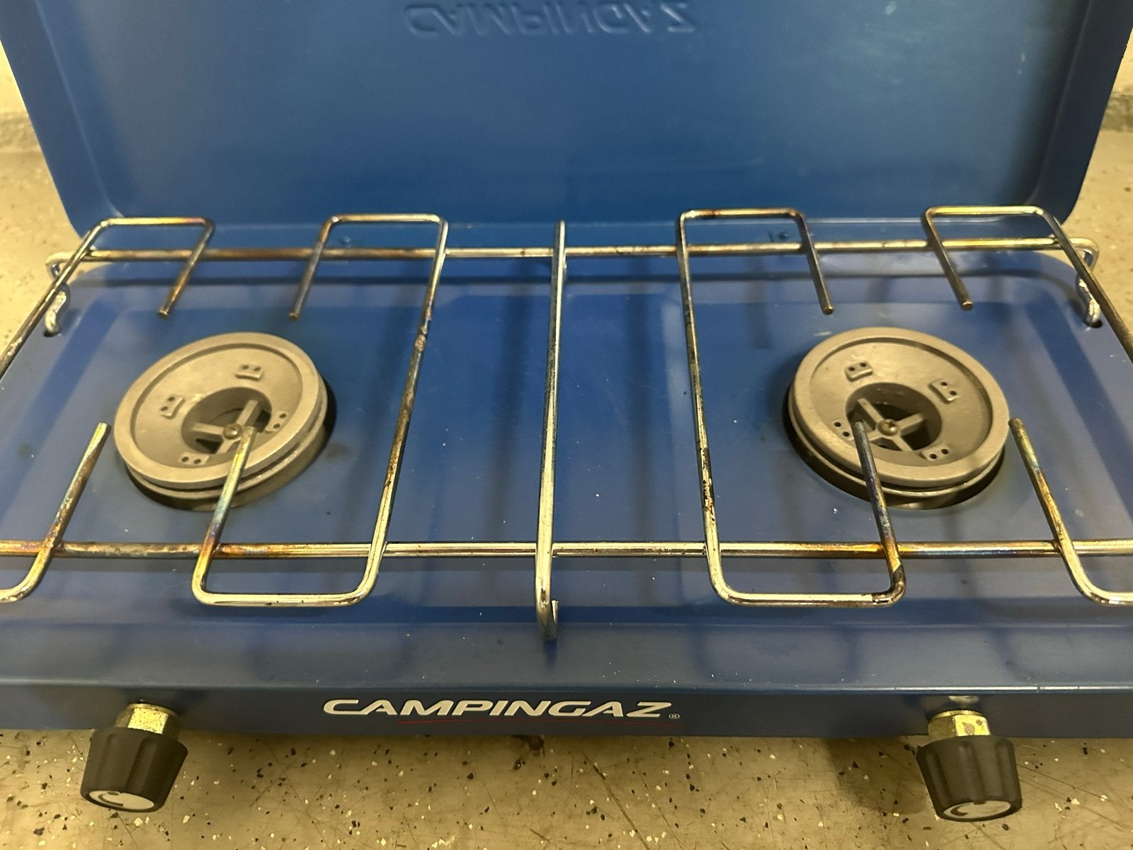 Campingaz 2-pits gasfornuis voor camping, Caravans en Kamperen, Kampeeraccessoires, Ophalen, Gebruikt