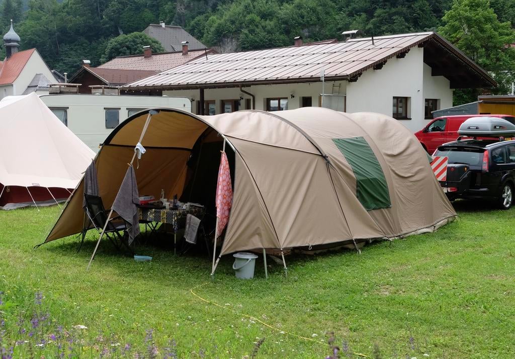 Falco buizerd 350, Caravans en Kamperen, Tenten, Ophalen, Gebruikt, Tot en met 4