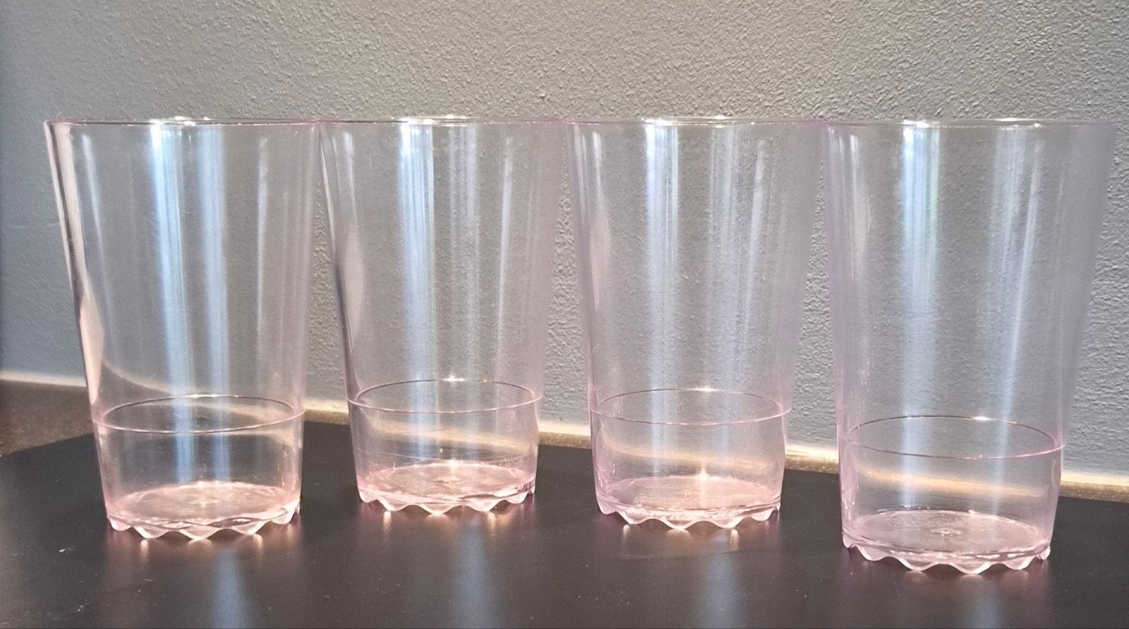 4x Mepal stapelbare kunststof glazen - 200ml, Caravans en Kamperen, Ophalen of Verzenden