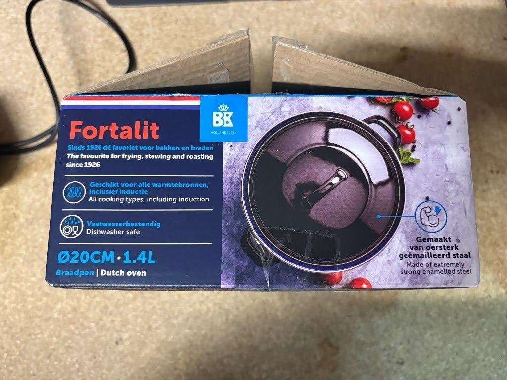 BK Fortalit Emaille braadpan 20cm/1.4L, Overige materialen, Braadpan, Verzenden, BK