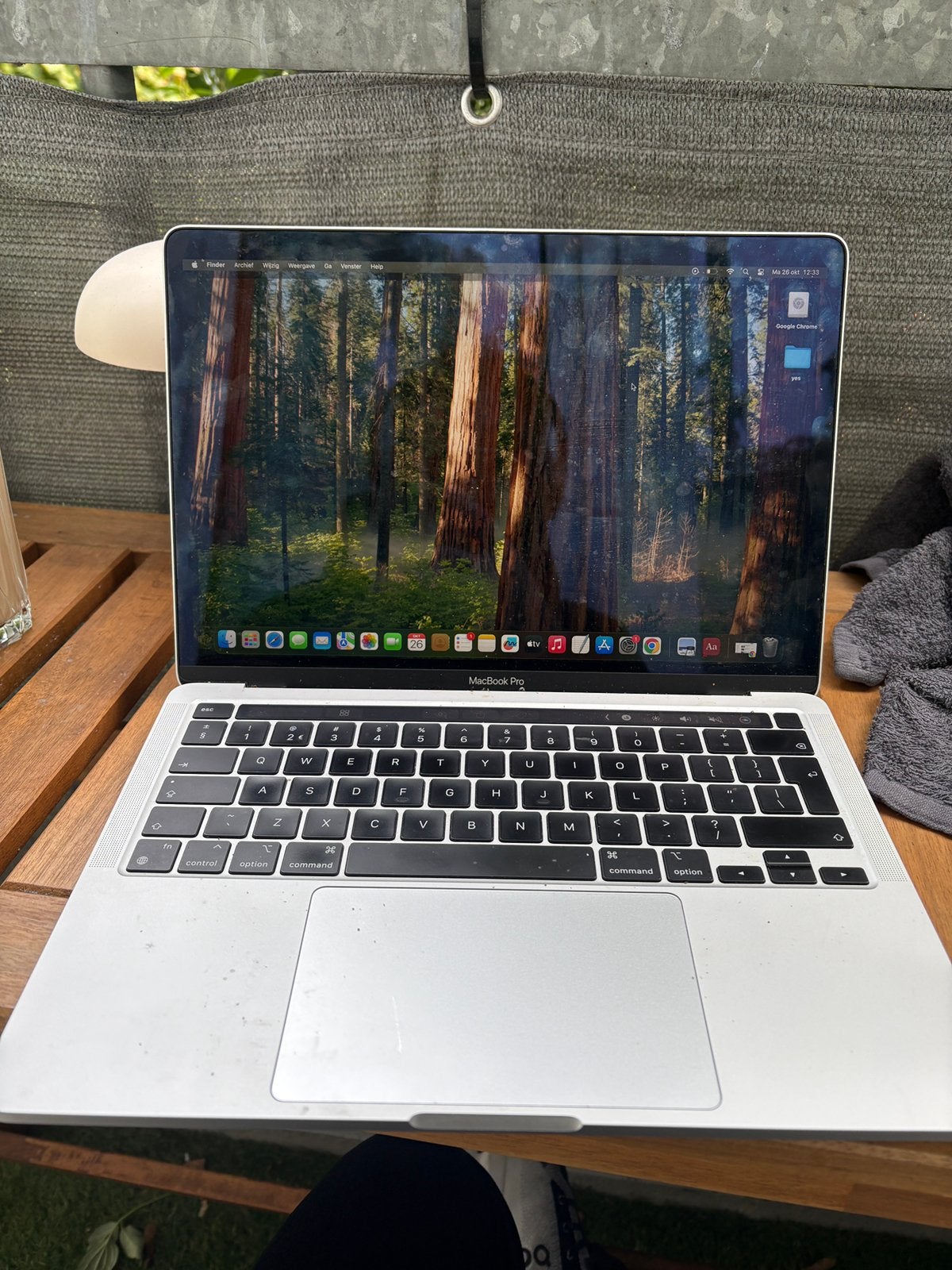 Apple Macbook Pro 13 inch 2020 Apple M1 Chip 8GB Geheugen, MacBook Pro, Gebruikt, 256 GB, Qwerty