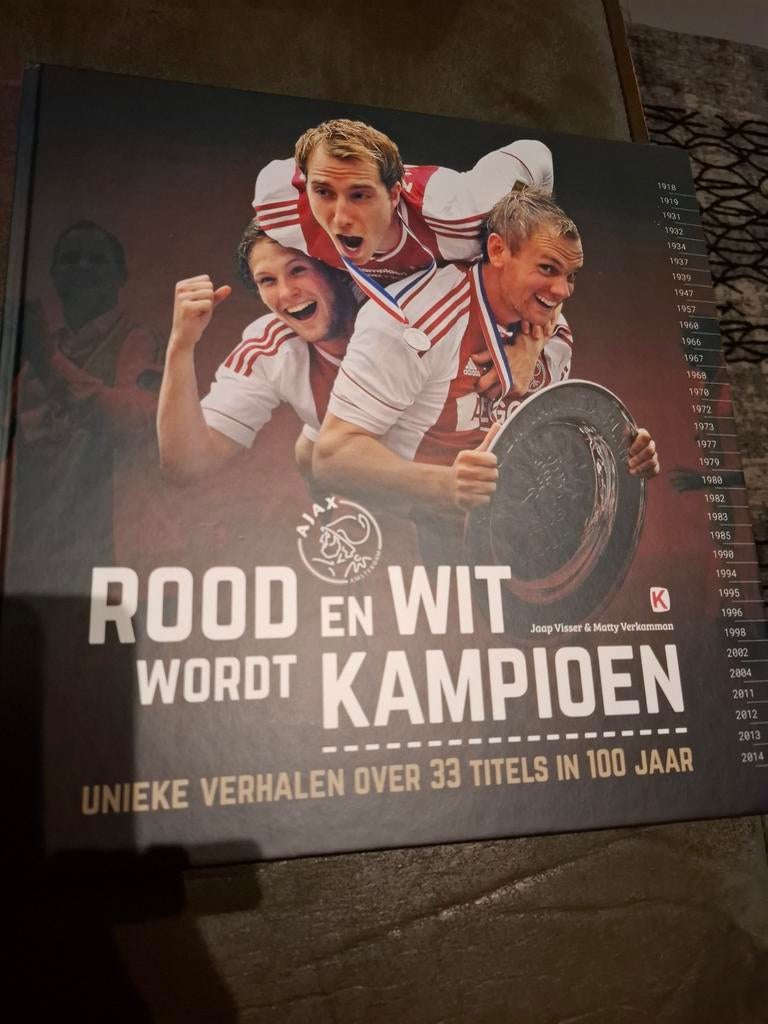 Ajax boek - Rood en Wit wordt Kampioen, Boeken, Ophalen of Verzenden, Zo goed als nieuw, Balsport, Jaap Visser; Matty Verkamman