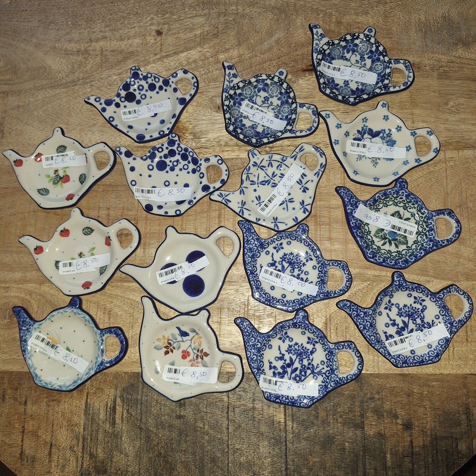 Diverse theebeks Bunzlau Castle Pools keramiek-nieuw, Overige merken, Keramiek, Overige typen, Nieuw